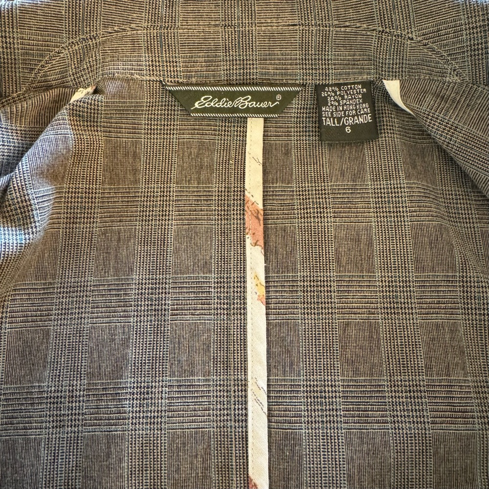 Women's Eddie Bauer Glen Plaid Blazer - Picture 5 of 16